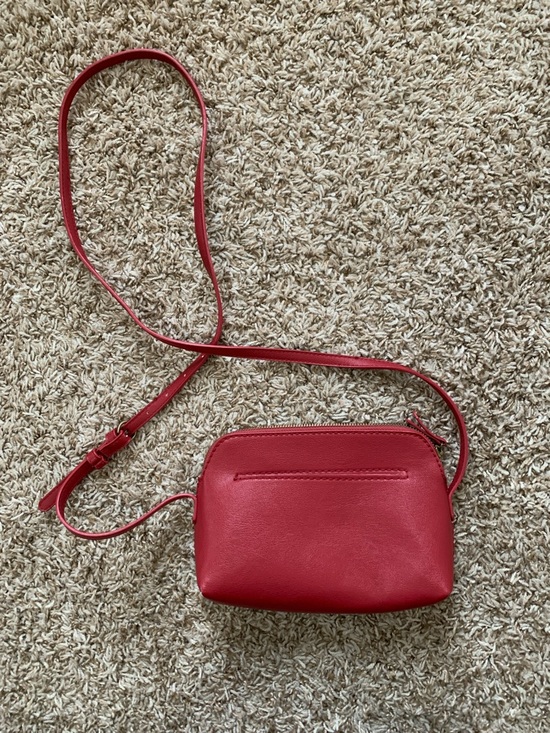 Universal Thread Handbags - Universal Thread Cherry Red Faux Leather Crossbody Long Strap Mini Bag